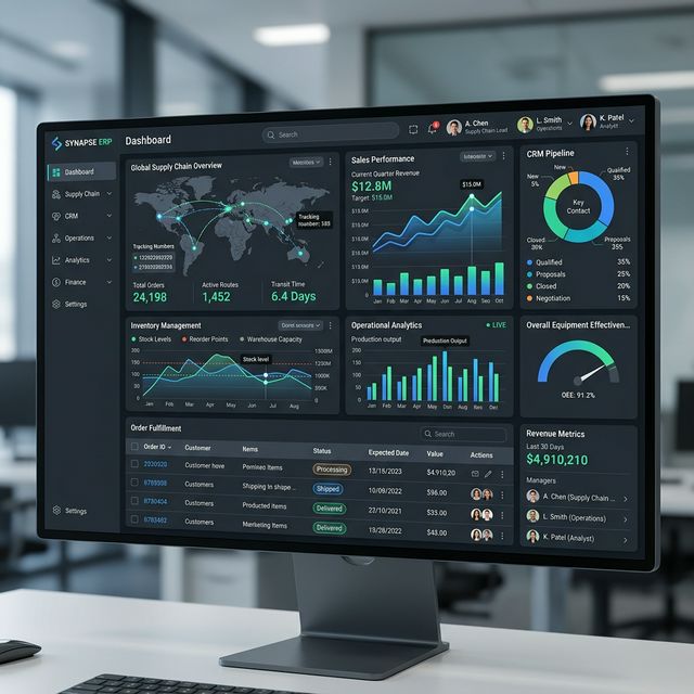 Tigdes Pro ERP Dashboard